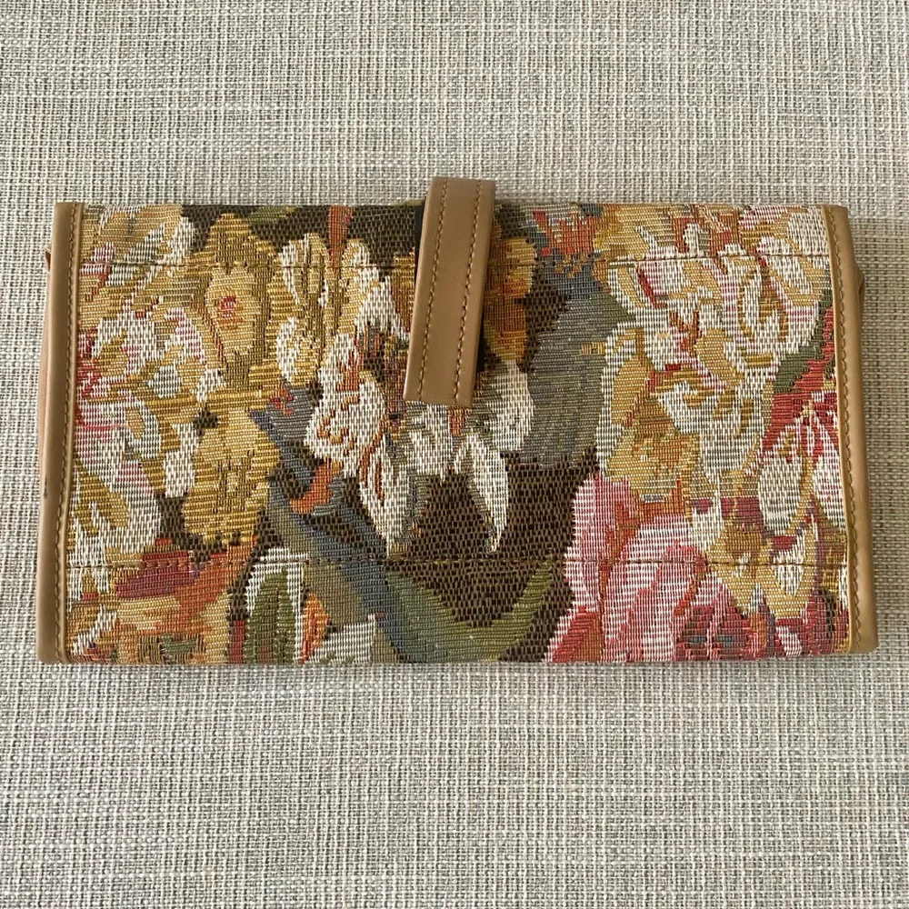 Adolfo Tapestry Cosmetic Travel Bag, NEW